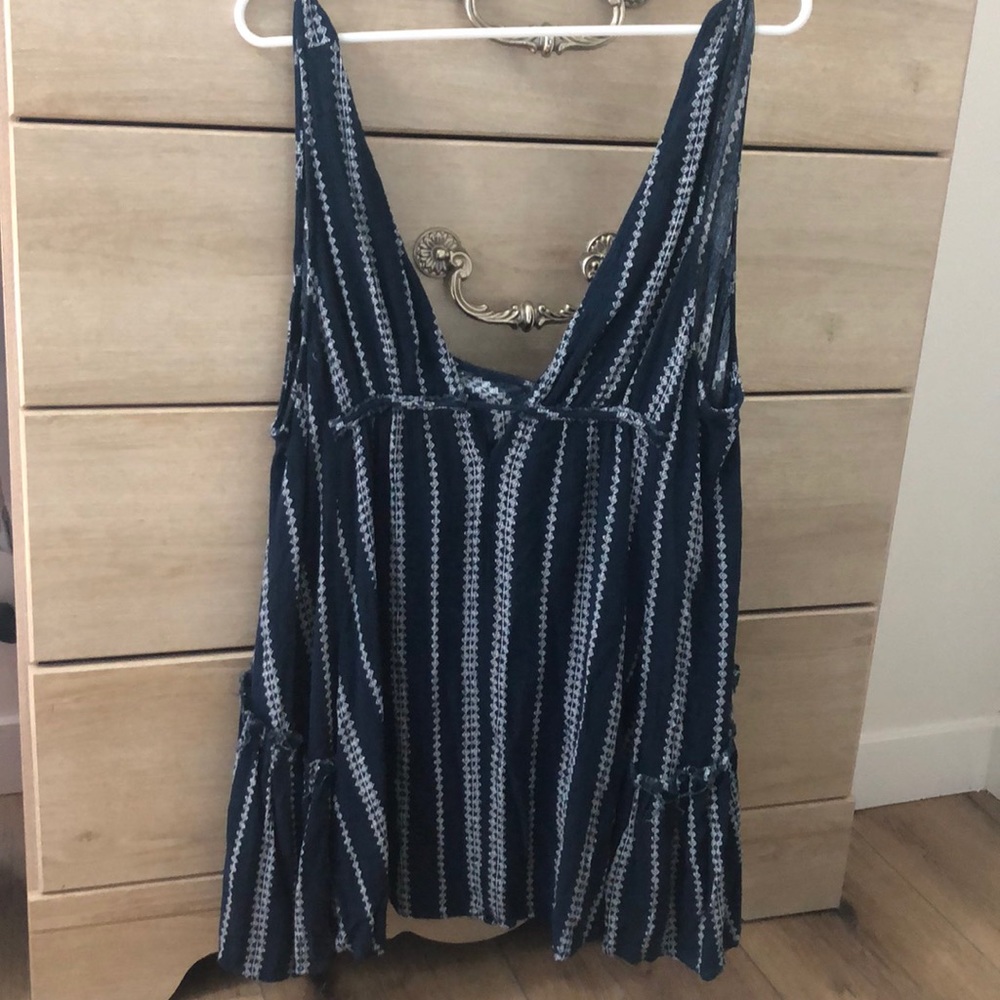 Cotton Candy LA Tunic Navy and White